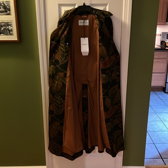 Salvatore Ferragamo St R Bronz floral fall trench fully lined never used - Picture 5 of 8